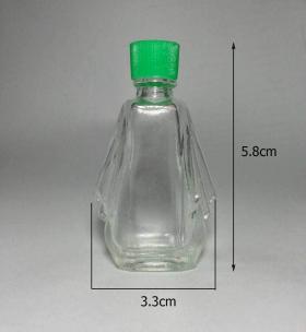 ขวด7ml (มีปีก) ขวดแก้วขนาด7ml ฝาเขียว,แดง (5.8*3.3)