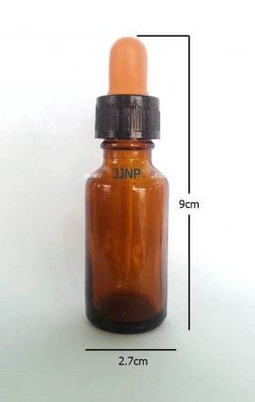 ขวดดรอปเปอร์15CC (ขวดเก่า) ขวดแก้วสีชาขนาด15cc พร้อมชุดหยดหลอดแก้ว