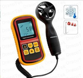 เครื่องวัดความเร็วลมและอุณหภูมิ Wind Speed Anemometer ราคาถูก เริ่มต้น 850 บาท