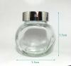 ขวดโหลเอียงขนาด50ml ฝาพลาสติกสีเงิน (3.5*3.5)
