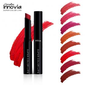 กิฟฟารีน อินโนเวีย ซุปเปอร์ คัลเลอร์ ลิปส์ เนื้อซาติน มีให้เลือก 8 เฉดสี Giffarine Innovia Super color Lips