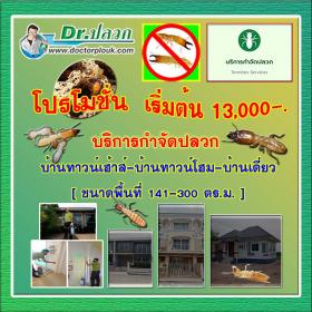 Dr.ปลวก บริการกำจัดปลวก (บ้านทาวน์เฮ้าส์-บ้านทาวน์โฮม-บ้านเดี่ยว) ขนาดพื้นที่ 141-300 ตร.ม.