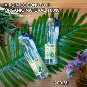 ขาย Vanna น้ำมันมะพร้าวสกัดเย็น 200 ML organic virgin coconut oil มีฝาปั้ม