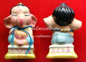 เบบี้พระพิฆเนศ 3 นิ้ว เนื้อเรซิ่น เพ้นท์สี ฟ้า - ม่วง {ปล่อยขาดทุน..ราคาถูกสุดๆ ๆ  !!}