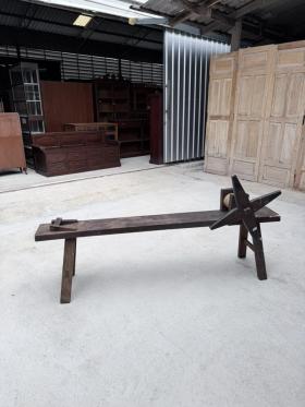 ม้านั่งรีดทองม้านั่งงานเก่าเป็นไม้เนื้อแข็งทั้งตัว