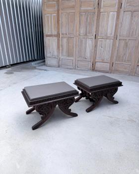 แหย่งช้างแกะลายทั้งสี่ด้าน