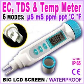 ขายเครื่องวัดค่า EC / TDS / อุณหภูมิ แบบ 3in1 รุ่น AZ-3in1 สำหรับปลูกผักไฮโดรโปนิกส์ ผักไร้ดิน