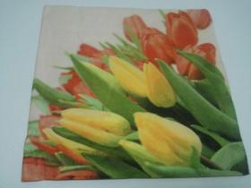 กระดาษ Paper Napkins เดคูพาจ Decoupage ลายดอกทิวลิป