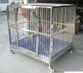 ขายกรงสแตนเลส Zodiac Smile dog ขนาด 4 สแลทไม่มีมุ้งลวด