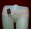 กางเกงในเอวต่ำ สะโพก size 34-37 นิ้ว ประดับด้วยลายลูกไม้ผ้านิ่ม และยืด เนื้อผ้า cotton ใส่สบาย หวานน่ารักค่ะ - สีเนื้อ
