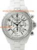 CHANEL White Diamonds Chronograph White Ceramic