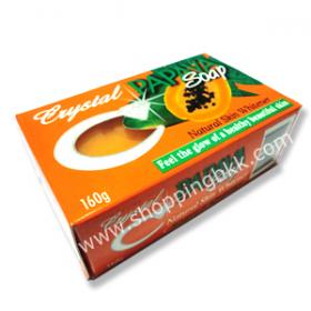 สบู่มะละกอ คริสตัล Crystal Papaya Soap Natural Skin Whitener