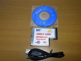 ขาย AKE BC618T Exress card 54mm to USB 3.0 2 Ports NEC Chipset มีไฟเลี้ยง