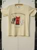 [Size XL คอกลม ทรงผู้ชาย] Love at First Sight สีครีม