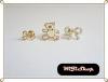White bear Earring -