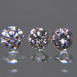 0.20ct (3pcs.) NATURAL WHITE DIAMOND เพชร ธรรมชาติ สี I-J เกรด VS2 เพชรแท้ 100%