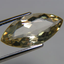 4.87ct NATURAL YELLOW ANDESINE แอนดีซีน ธรรมชาติ พลอยตระกูลลาบราโดไรท์ สีเหลืองจากคองโก