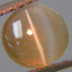 1.02ct NATURAL CHRYSOBERYL CAT'S EYE ไพฑูรย์ ตาแมว ธรรมชาติ ตาสวยคมกริบ เนื้อแก้วใสสวยๆ 