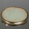 จี้หยก ธรรมชาติ ตัวเรือนเงินชุปทอง 925 SILVER PENDENT WITH NATURAL JADE