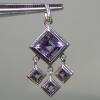 จี้แอเมทิสต์แท้ ตัวเรือนเงินแท้ 925 STERLING SILVER PENDENT WITH NATURAL AMETHYSTสวยๆ