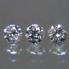 0.205ct (3pcs.) NATURAL WHITE DIAMOND เพชร ธรรมชาติ สี I-J เกรด VS2 เพชรแท้ 100%