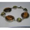 สร้อยข้อมือเลมอนควอทซ์ และไทเกอร์อายแท้ ตัวเรือนเงินแท้ 925 STERLING SILVER BRACELET
