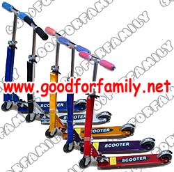 Scooter สกู้ดเตอร์ 2 ล้อ รถขาไถ อลูมิเนียม รับน้ำหนัก 80 กก. ล้อ 4 นิ้ว มี 5 สี สายสะพาย พับได้ ของเล่นเด็ก