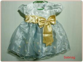 ชุดเด็กหญิงเบบี้สีขาวแขนตุ๊กตา