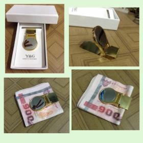 money clip : ทรงเรียบหรู พร้อมกระจกเงา