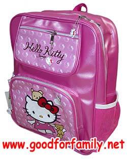 กระเป๋าเป้เด็ก 16 นิ้ว Hello Kitty Sanrio สีชมพูเข้ม เฮลโล คิตตี้ ซานริโอ กระเป๋านักเรียน กระเป๋าเด็ก กระเป๋าสะพายเด็ก รหัส bckpckkit020