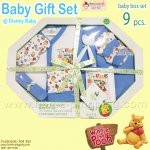 BABY GIFT SET...ชุดของขวัญเด็กแรกเกิด Winnie the Pooh 9 รายการ (สีฟ้า)
