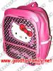 กระเป๋าเป้ 14 นิ้ว Hello Kitty Sanrio สีชมพู-ดำ เฮลโล คิตตี้ กระเป๋านักเรียน กระเป๋าสะพายหลัง กระเป๋าเด็ก กระเป๋าใส่ของ รหัส bckpckkit015