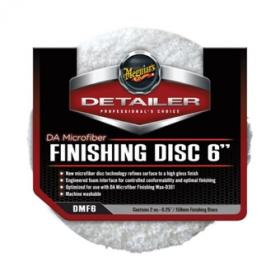 ผ้าไมโครไฟเบอร์แบบตีนตุ๊กแกสำหรับเครื่องขัดขนาด 6 นิ้ว Meguiar's DA Microfiber FNISHING DISC 6"
