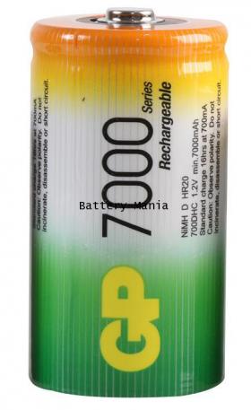 ถ่านชาร์จ GP ขนาด D 7000 mAh จำนวน 1 ก้อน ของแท้ คุณภาพเยี่ยม