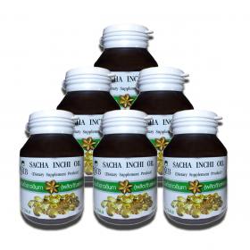 UMB Sacha Inchi Oil Soft gel. น้ำมันถั่วดาวอินคา (แบบซอฟเจล 60 เม็ด) 6 ขวด