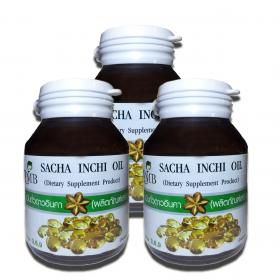 UMB Sacha Inchi Oil Soft gel. น้ำมันถั่วดาวอินคา (แบบซอฟเจล 60 เม็ด) 3 ขวด