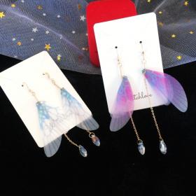ต่างหูปีกผีเสื้อ Fantasy Fairy Earrings