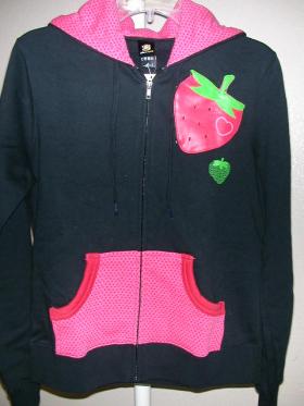 ขาย PAUL FRANK Strawberry HOODIE -BLACK size L -