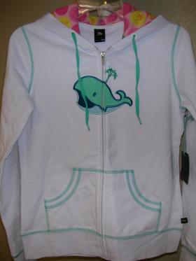 ขาย PAUL FRANK HOODIE white size m  -