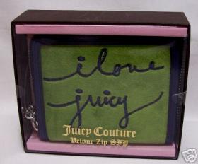 ขาย Juicy Couture Velour Key Coin Wallet in box  -