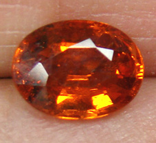 สเปคซาไทต์สีส้ม(Spessartite Garnet) 1.60 กะรัตจากจันทบุรี