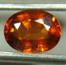 สเปคซาไทต์สีส้ม(Spessartite Garnet) 1.60 กะรัตจากจันทบุรี