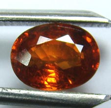 สเปคซาไทต์สีส้ม(Spessartite Garnet) 1.90 กะรัตจากจันทบุรี