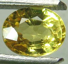 พลอยซิทรินแท้ (Citrine) 2  กะรัตเจียรสวยน้ำสะอาด