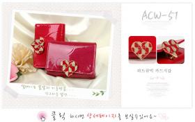 กระเป๋าสีแดงสั้น รูปหัวใจ ACW-51