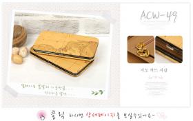 กระเป๋าเงินลายแผนที่โลก ACW-49