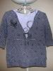 ขาย ROXY Gray White Polka Dot Hoodie Sweatshirt Sz L -