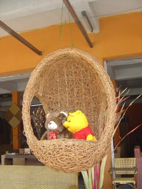 ชิงช้าหวาย Patio PE Rattan Swing Chair