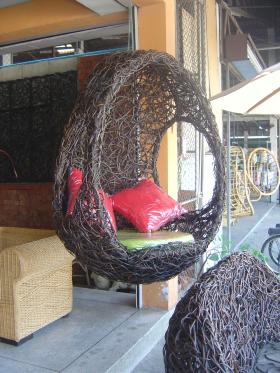 ชิงช้าหวาย Patio PE Rattan Swing Chair