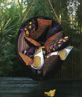 ชิงช้าหวาย Patio PE Rattan Swing Chair